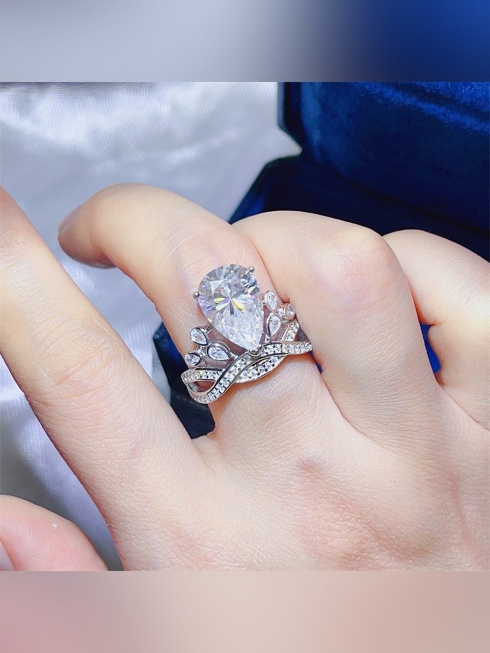 5 Carat Moissanite 925 Sterling Silver Ring